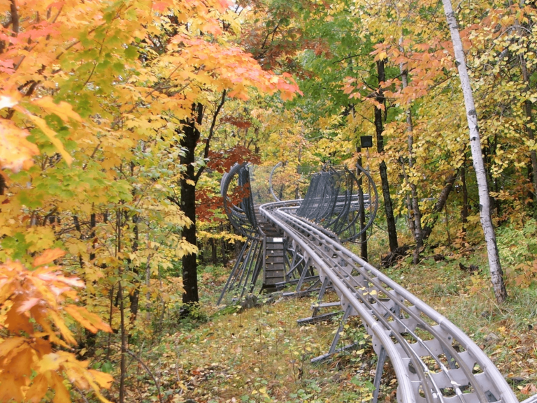Spirit Mountain alpine coaster, Sept. 2020. Credit: John Ramos