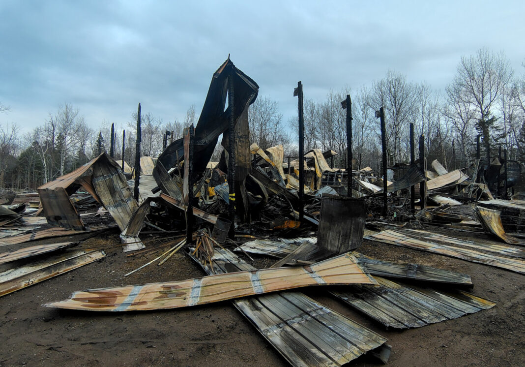 Spirit Mountain maintenance shed, April 27, 2025. Credit: John Ramos