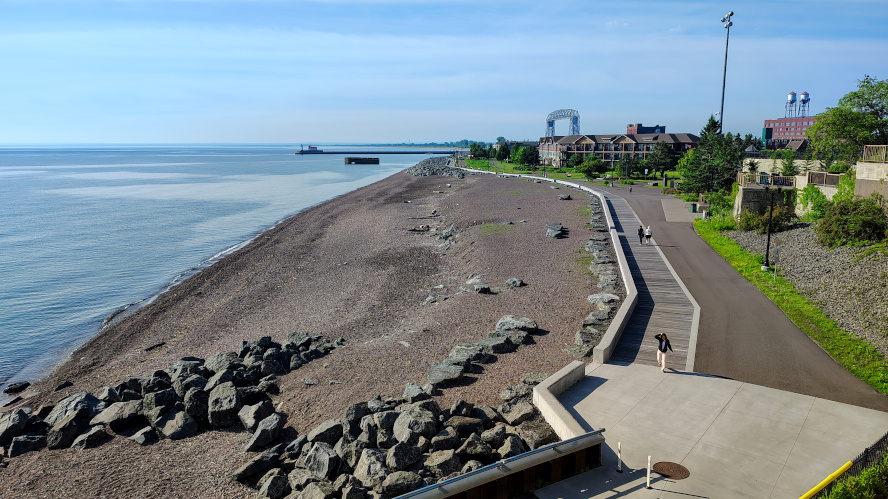 Cobble beach, Canal Park. Credit: John Ramos