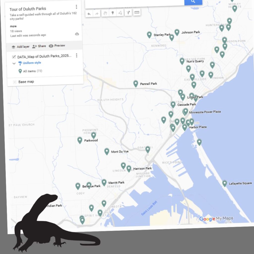Map of Duluth City Parks