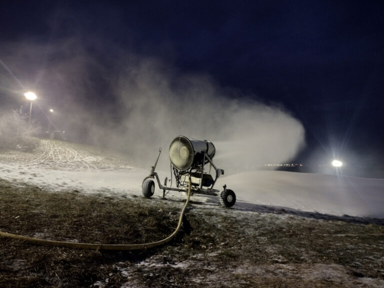 Spirit Mountain snow gun, Nov. 28, 2023. Credit: John Ramos