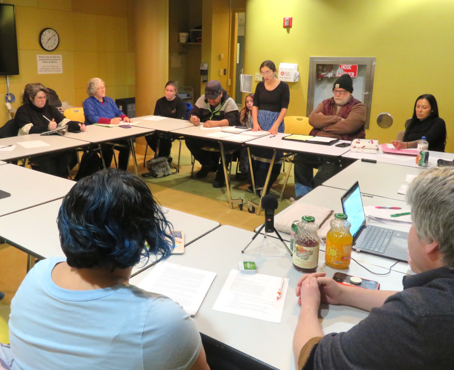 Lydia Shinkle addresses the AIPAC Grievance Board, Nov. 25, 2025. Credit: John Ramos