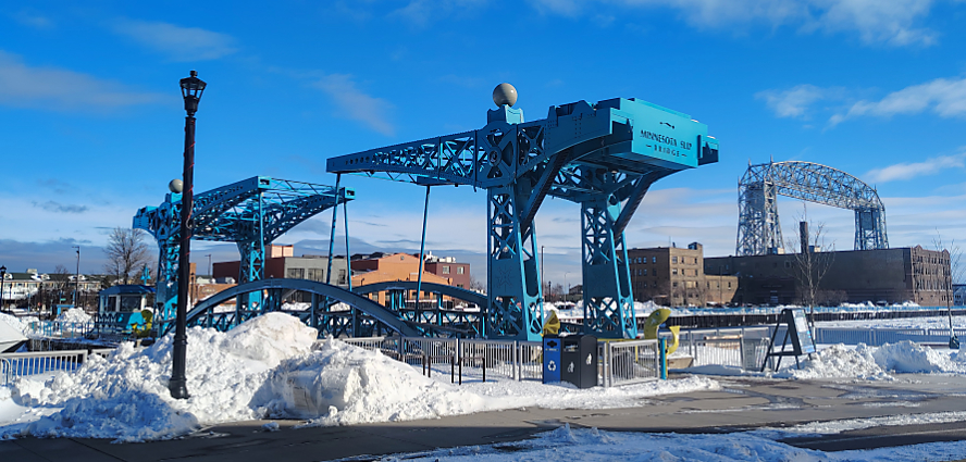 Minnesota Slip Pedestrian Bridge, Feb. 20, 2026. Credit: John Ramos