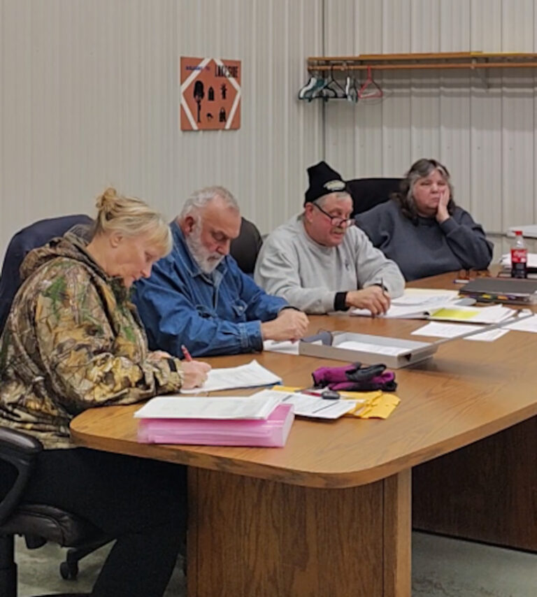 Supervisor Mary Peterson, Supervisor Gerald Tutor, Chair Scott Luostari, Treasurer Joanne O'Hara, Feb. 11, 2025