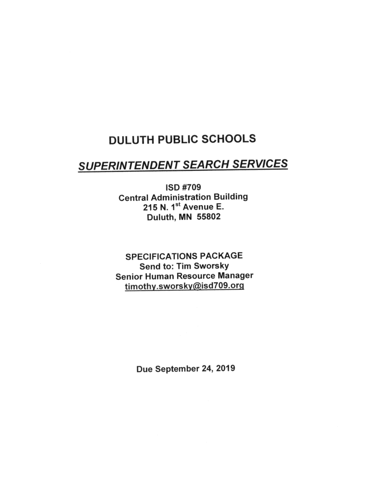 Superintendent Search 2019-20