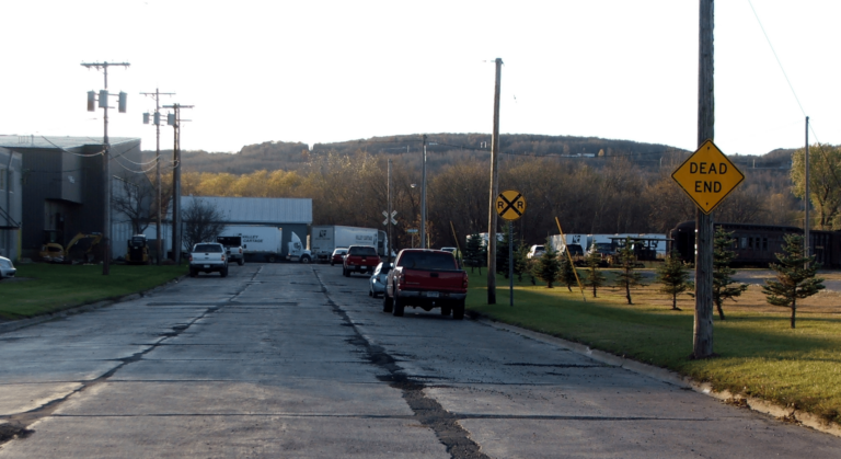 Waseca Industrial Road dead end