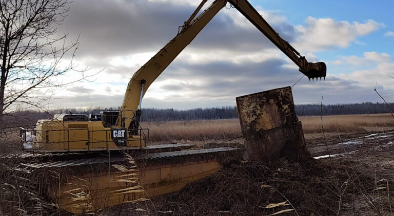 Construction phase of Allouez Bay marsh restoration nears completion
